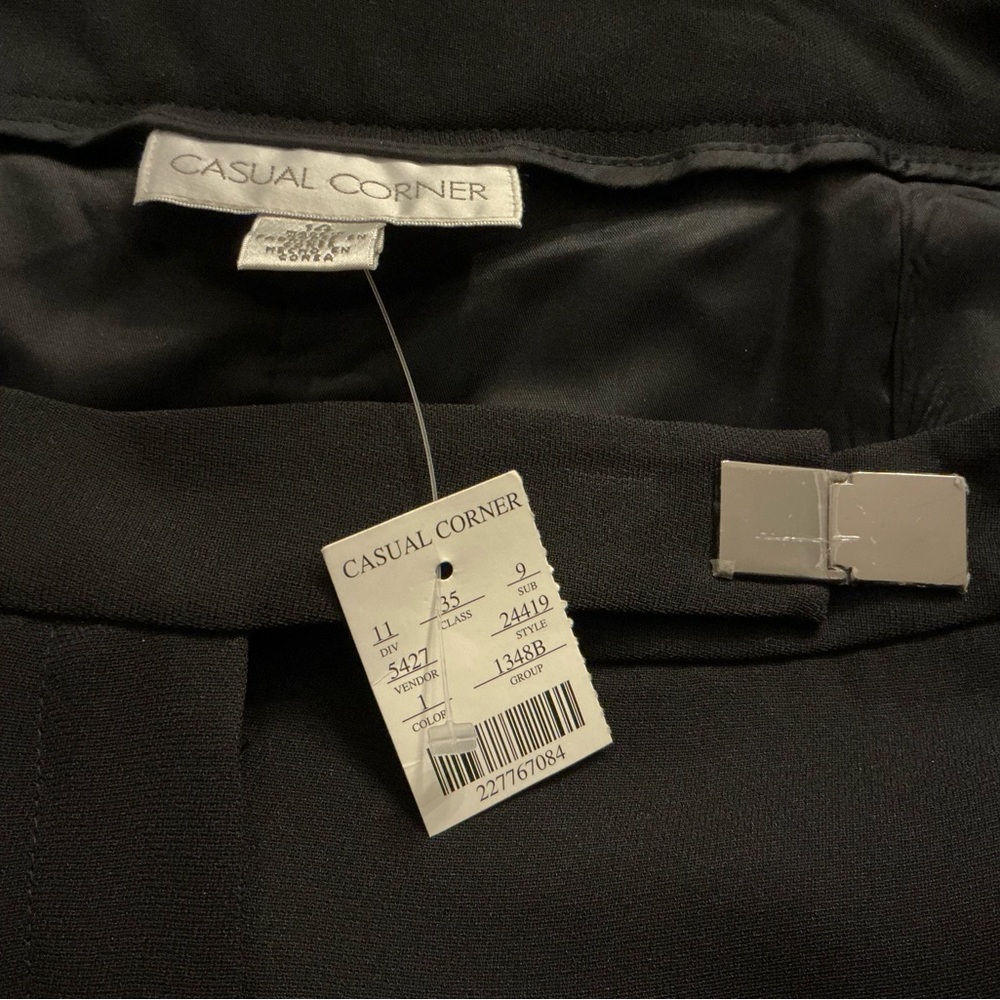 Casual Corner Elegant Long Black Women's Skirt - Picture 8 of 9